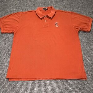 Vintage Longhorns UT Polo Shirt Men‎ Size Large Ashworth Burnt Org